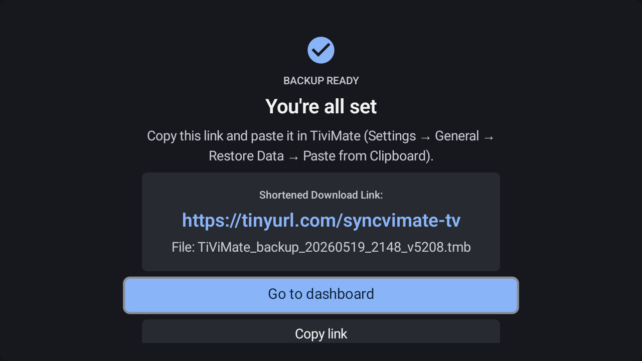 Link Ready - Shortened URL